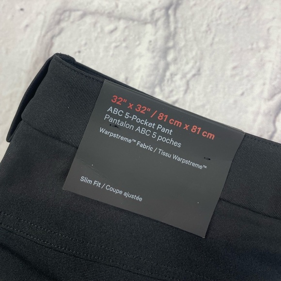 Lululemon ABC 5-Pocket Pant Warpstreme Slim Fit Black Men’s Sz 32x27 NWT - Picture 12 of 12